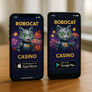 Robocat Casino - Mobile Apps - iOS and Android Compatible